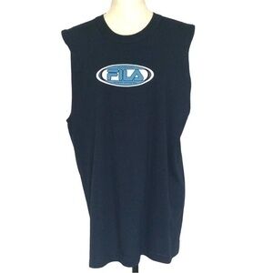 FILA Navy Blue Sleeveless Top Size L
